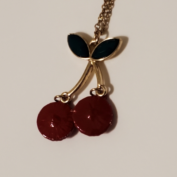 Vintage Cherry Necklace - Picture 2 of 3